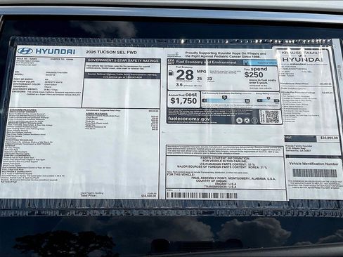 New 2026 Hyundai Tucson SEL image 14