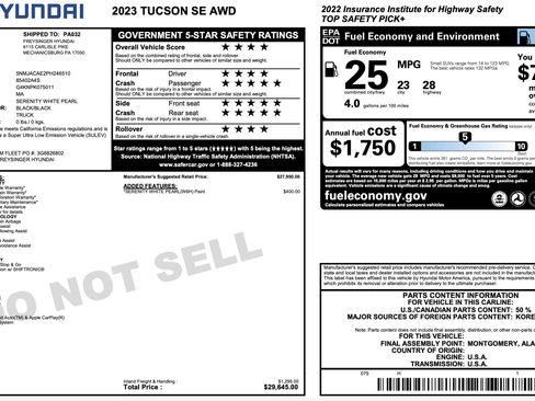 Used 2023 Hyundai Tucson SE AWD/4WD image 5