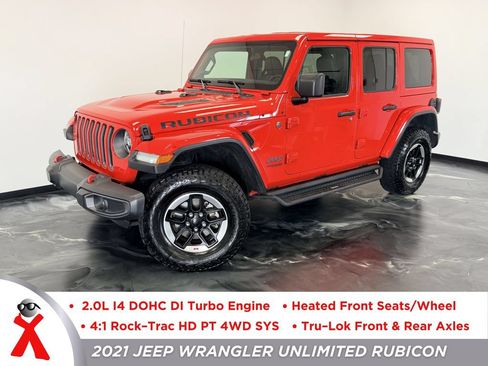 Used 2021 Jeep Wrangler Unlimited Rubicon w/ LED Lighting Group AWD/4WD image 1