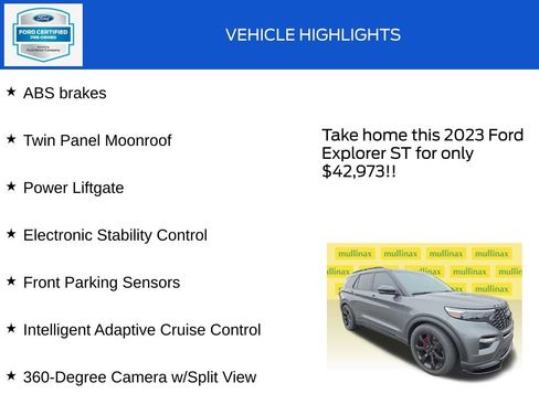 Used 2023 Ford Explorer ST w/ Equipment Group 401A AWD/4WD image 19