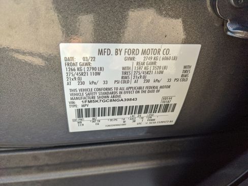 Certified 2022 Ford Explorer ST w/ Equipment Group 401A image 36