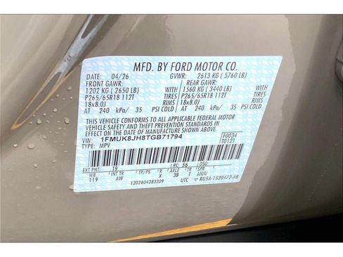 New 2026 Ford Explorer Tremor w/ Tremor Convenience Package AWD/4WD image 29