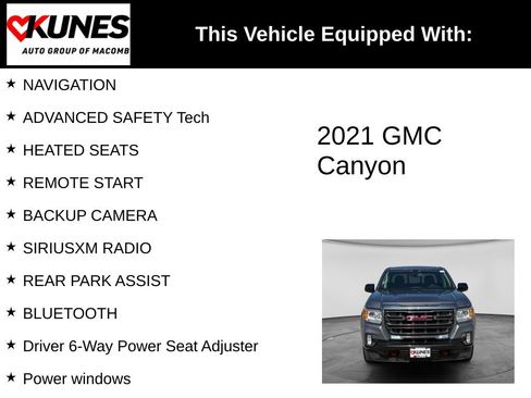 Used 2021 GMC Canyon AT4 w/ Driver Alert Package AWD/4WD image 3