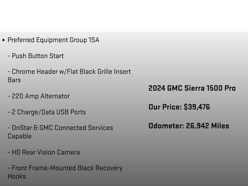 Used 2024 GMC Sierra 1500 Pro w/ Graphite Edition AWD/4WD image 12