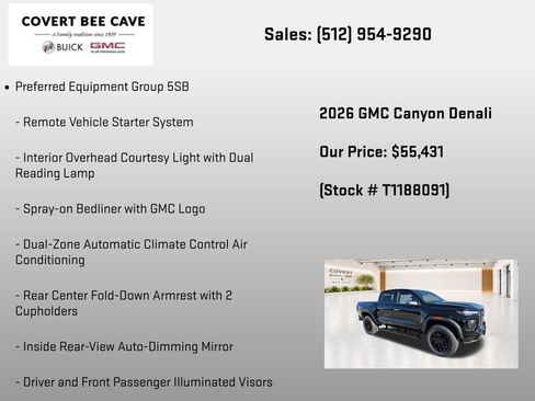 New 2026 GMC Canyon Denali w/ LPO, Denali Black Edition AWD/4WD image 14