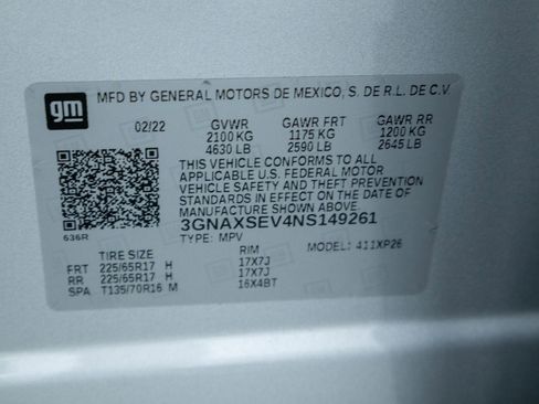 Certified 2022 Chevrolet Equinox LS AWD/4WD image 11