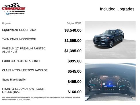 Used 2022 Ford Explorer XLT w/ Equipment Group 202A image 7