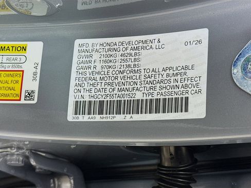 New 2026 Honda Accord Sport image 30