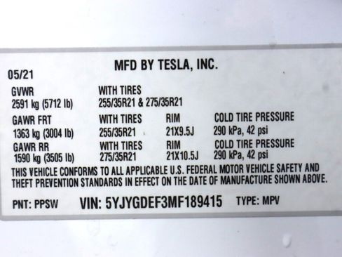 Used 2021 Tesla Model Y Performance image 42