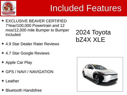 Used 2024 Toyota bZ4X XLE w/ Weather Package image 4