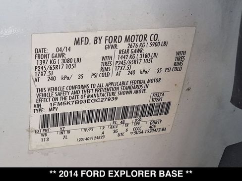 Used 2014 Ford Explorer FWD image 26