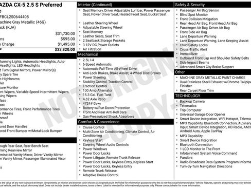Certified 2025 MAZDA CX-5 AWD 2.5 S w/ Preferred Package image 2