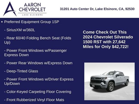 Used 2024 Chevrolet Silverado 1500 RST w/ RST All Star Premium Package AWD/4WD image 5