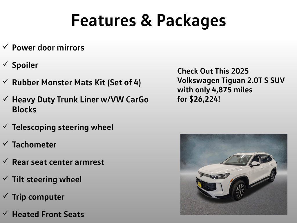 Used 2025 Volkswagen Tiguan S AWD/4WD image 21