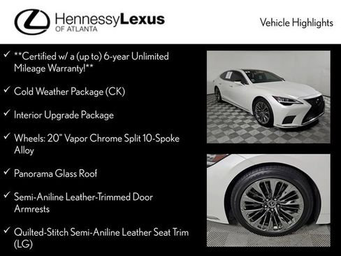 Used 2022 Lexus LS 500 w/ Interior Upgrade Package RWD image 12