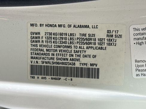 Used 2017 Honda Odyssey Touring image 40