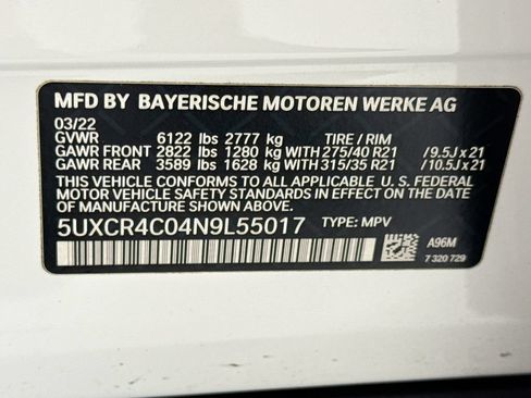 Used 2022 BMW X5 sDrive40i w/ Premium Package RWD image 34