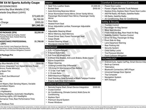 Used 2022 BMW X4 M w/ Executive Package AWD/4WD image 47