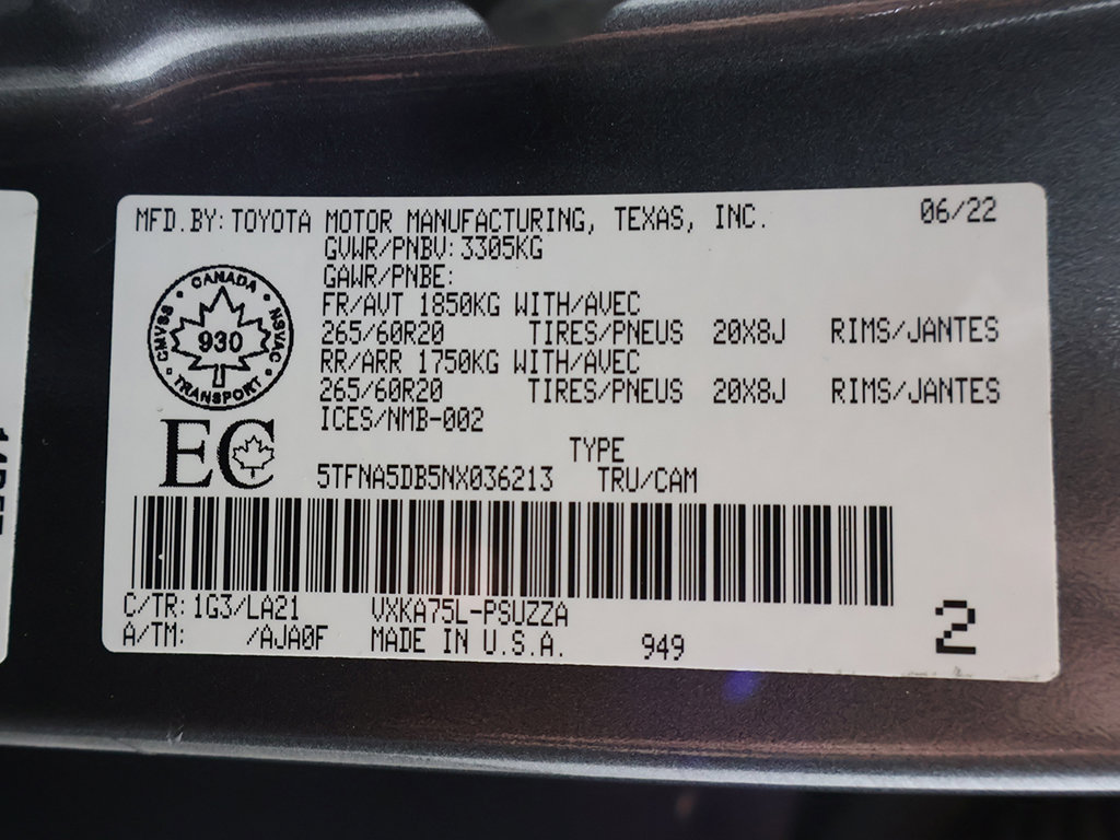 Used 2022 Toyota Tundra Platinum AWD/4WD image 59