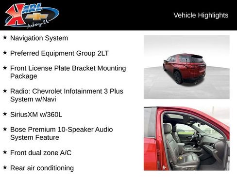 Certified 2023 Chevrolet Traverse RS AWD/4WD image 2