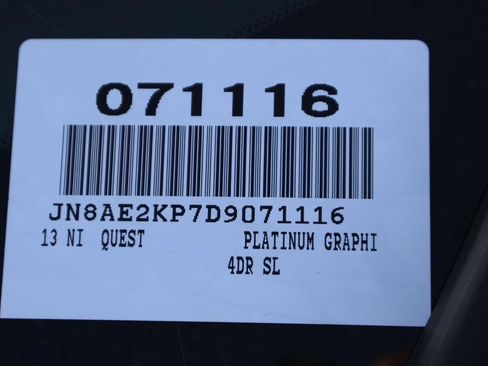 Used 2013 Nissan Quest SL FWD image 7