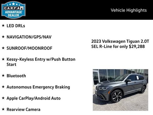 Certified 2023 Volkswagen Tiguan SEL R-Line AWD/4WD image 4