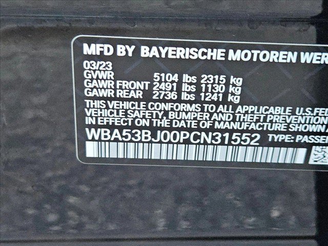 Used 2023 BMW 540i w/ M Sport Package RWD image 26