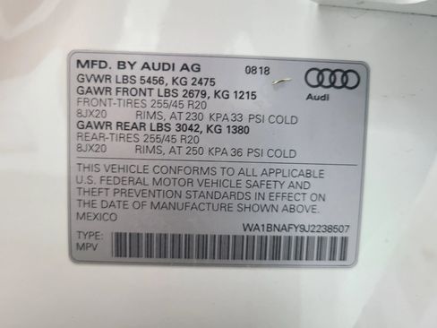 Used 2018 Audi Q5 2.0T Premium Plus w/ Premium Plus Package AWD/4WD image 3