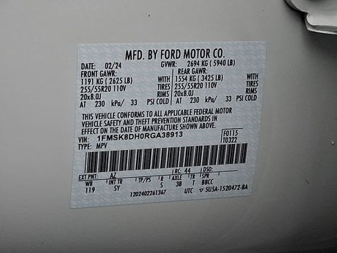 Certified 2024 Ford Explorer XLT w/ Equipment Group 202A image 27