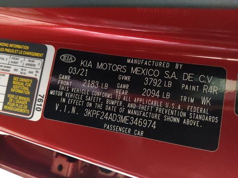 Used 2021 Kia Forte LXS FWD image 33