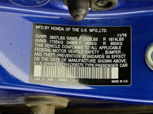 Used 2017 Honda Civic LX image 12