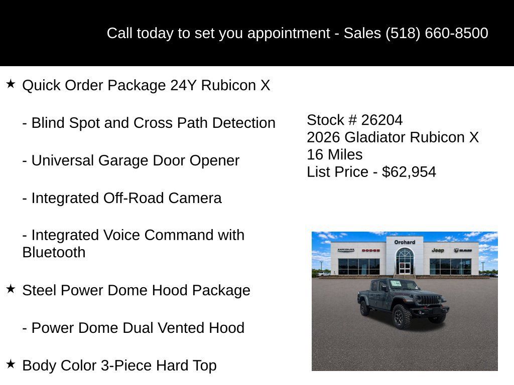 New 2026 Jeep Gladiator Rubicon AWD/4WD image 15