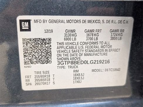 Used 2020 GMC Sierra 1500 SLE w/ SLE Value Package image 2