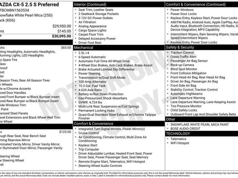 Used 2022 MAZDA CX-5 AWD 2.5 S w/ Preferred Package image 39