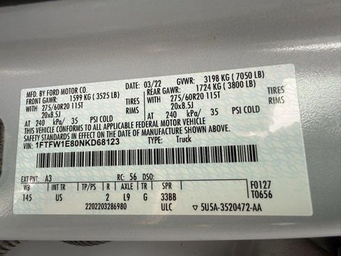 Certified 2022 Ford F150 XLT w/ Equipment Group 302A High image 51