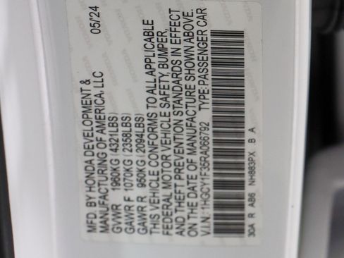 Used 2024 Honda Accord EX image 31