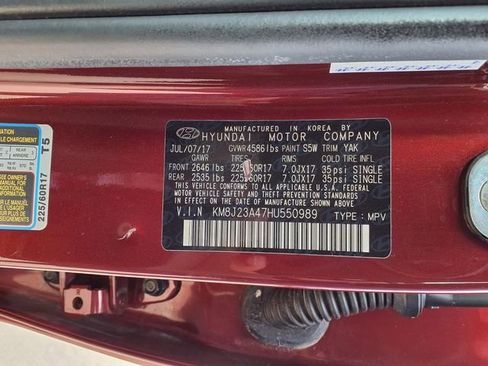 Used 2017 Hyundai Tucson SE FWD image 9