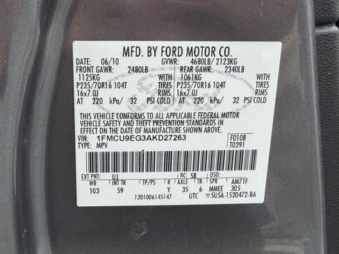 Used 2010 Ford Escape Limited AWD/4WD image 32