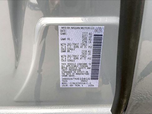 New 2026 Nissan Frontier PRO-4X w/ Pro-4x Convenience Package image 14