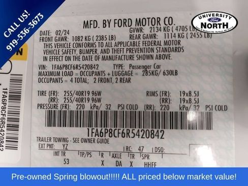 Used 2024 Ford Mustang GT Premium RWD image 33