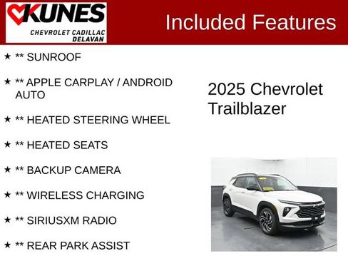 Used 2025 Chevrolet TrailBlazer RS w/ Convenience Package FWD image 3
