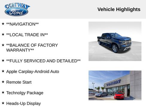 Used 2022 Chevrolet Silverado 1500 High Country w/ Technology Package image 8