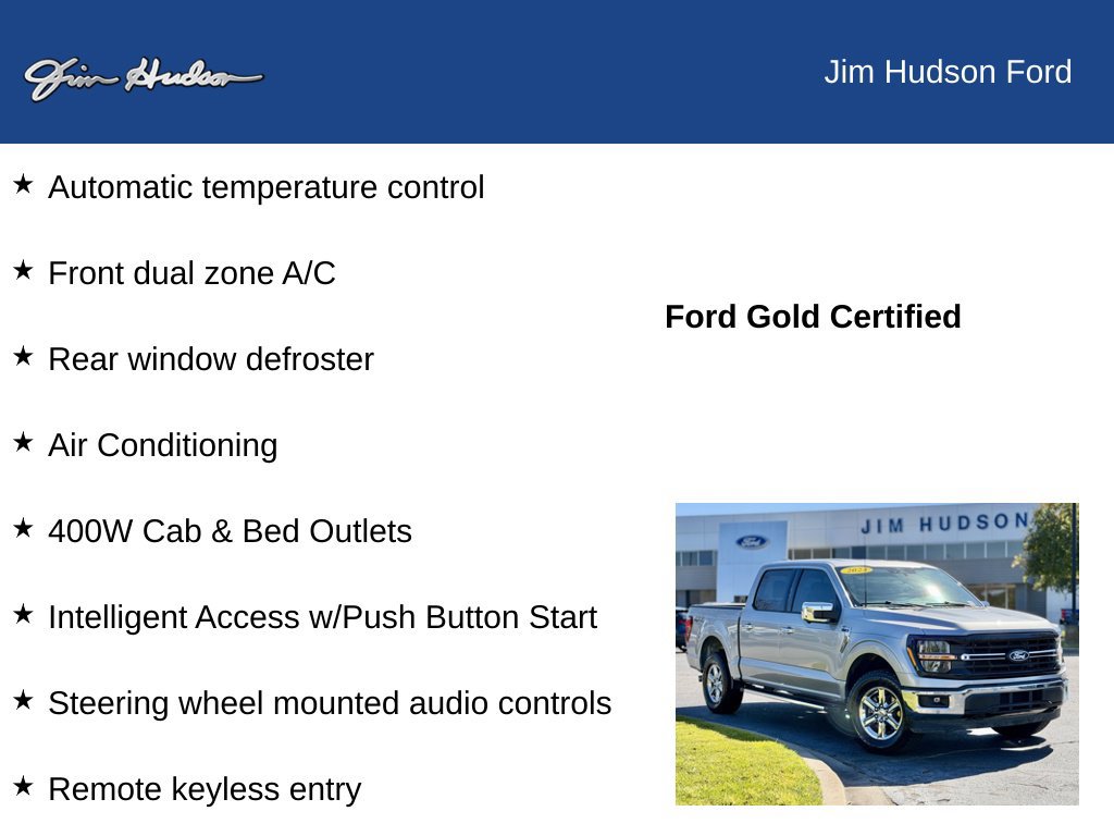 Certified 2024 Ford F150 XLT w/ Equipment Group 302A MID AWD/4WD image 13
