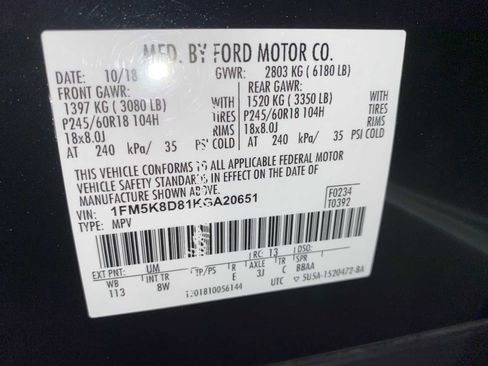 Used 2019 Ford Explorer XLT w/ Equipment Group 201A AWD/4WD image 21