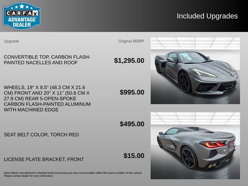 Certified 2024 Chevrolet Corvette Stingray Preferred Conv w/ 2LT RWD image 3