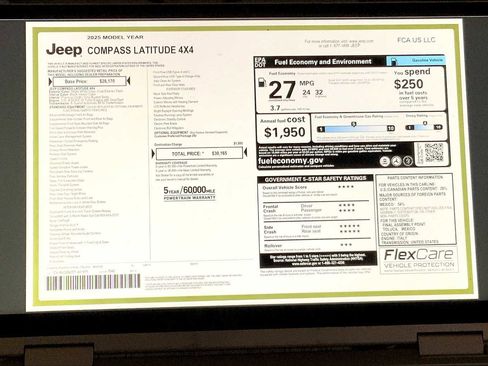 New 2025 Jeep Compass Latitude image 18