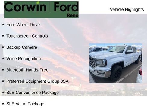 Used 2017 GMC Sierra 1500 SLE w/ SLE Value Package AWD/4WD image 8