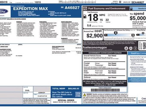 Used 2025 Ford Expedition Max Active AWD/4WD image 5