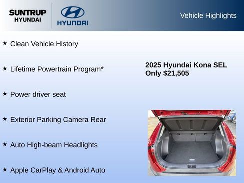 Used 2025 Hyundai Kona SEL image 8