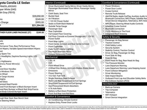 Used 2020 Toyota Corolla LE image 3